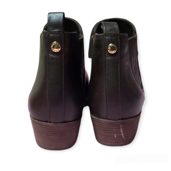 MICHAEL Michael Kors size 7.5 (71/2)Brown Leather Chelsea booties ankle boot - Picture 2 of 7